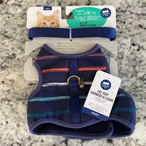 Whisker City cat vest harness and leash adult